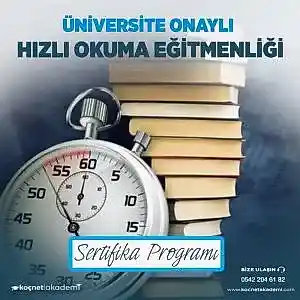 Üniversite Onaylı Hızlı Okuma Eğitmenliği Sertifikası