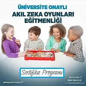 Üniversite Onaylı Akıl Zeka Oyunları Eğitimi Sertifikası