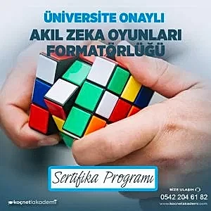 Üniversite Onaylı Akıl Zeka Oyunları Formatörlük