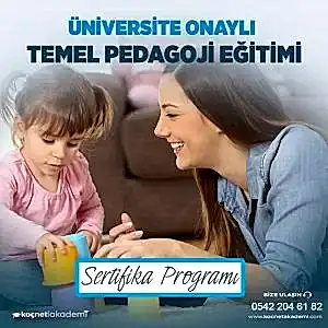 Üniversite Onaylı Temel Pedagoji Eğitim