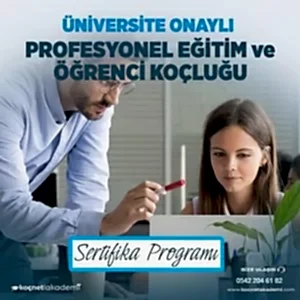 üniversite onaylı Profesyonel Eğitim ve Öğrenci Koçluğu Sertifika programı