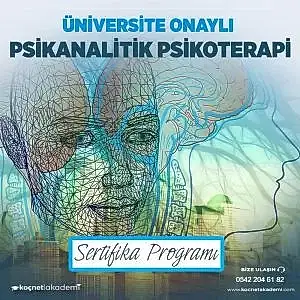 üniversite onaylı Psikanalitik Psikoterapi Sertifika programı