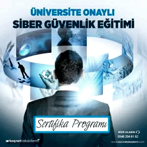 üniversite onaylı Siber Güvenliği Eğitimi Sertifikası