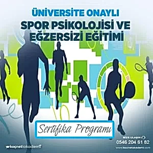 Üniversite Onaylı Spor Psikolojisi ve Egzersiz Uygulama Eğitimi Sertifikası