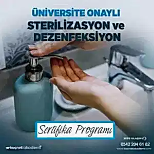 üniversite onaylı Sterilizasyon ve Dezenfeksiyon Sertifika programı